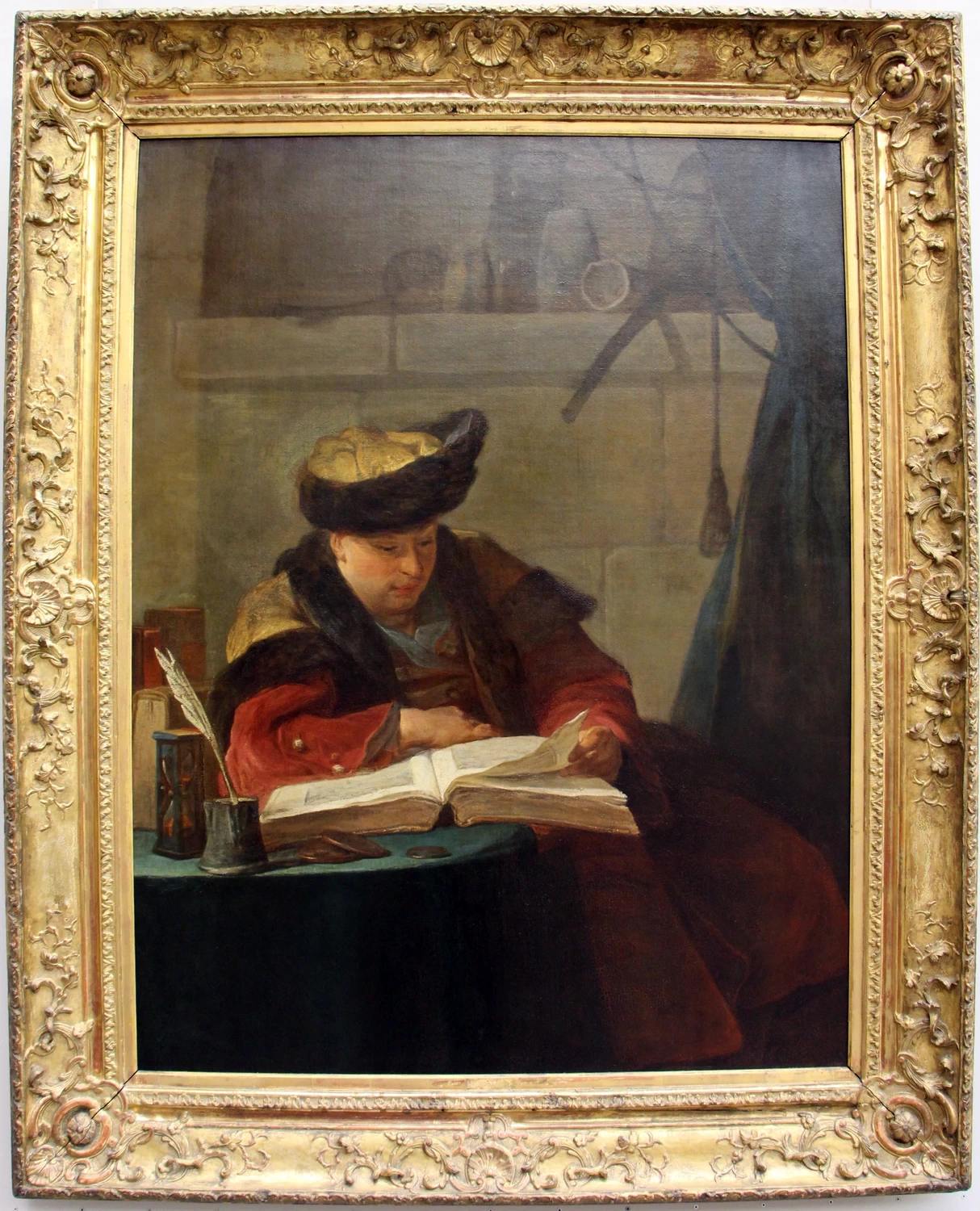 Jean Siméon Chardin - 129, Un chimico nel suo laboratorio, conosciuto come Le Souffleur, Louvre, Parigi